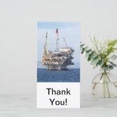 石油掘削装置 サンキューカード (スタンド正面)