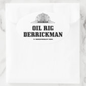 石油掘削装置、デリックマン、訓練、デリック、油田、ガス 楕円形シール (バッグ)