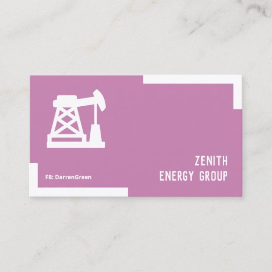 石油油&ガスQR名刺 名刺 (正面)