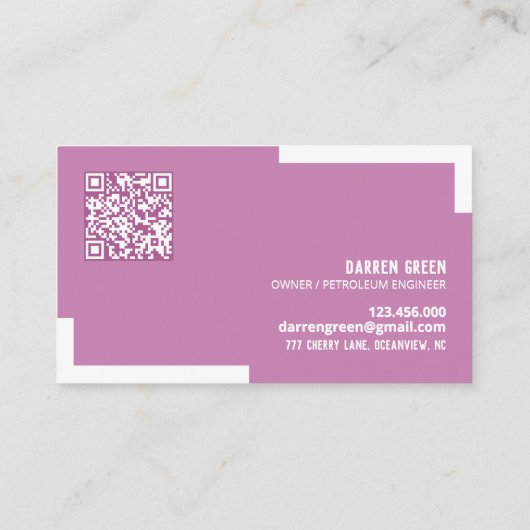 石油油&ガスQR名刺 名刺 (裏面)