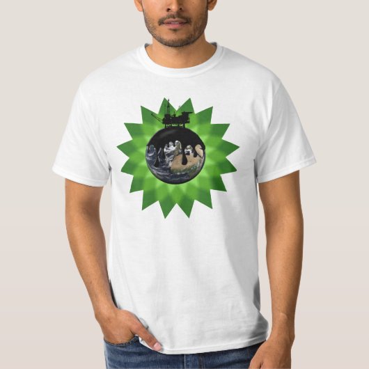 石油流出のワイシャツ Tシャツ (正面)