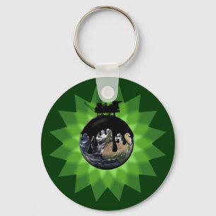 石油流出Keychain キーホルダー