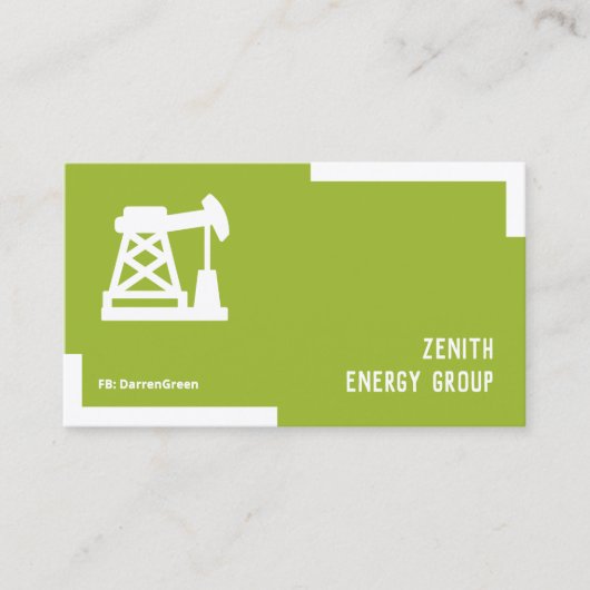 石油産業QR名刺 名刺 (正面)