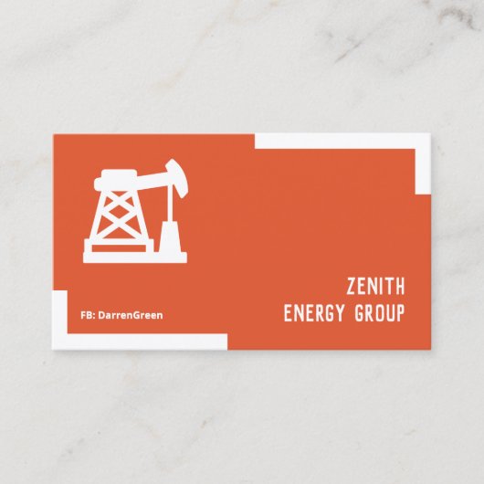 石油産業QR名刺 名刺 (正面)