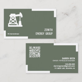 石油産業QR 名刺
