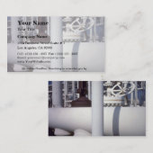 石油精製のパイプライン 名刺 (正面/裏面)