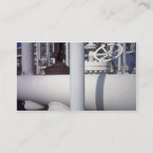 石油精製のパイプライン 名刺 (裏面)