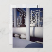 石油精製所パイプライン ポストカード (正面/裏面)