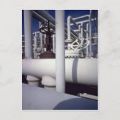 石油精製所パイプライン ポストカード (正面)