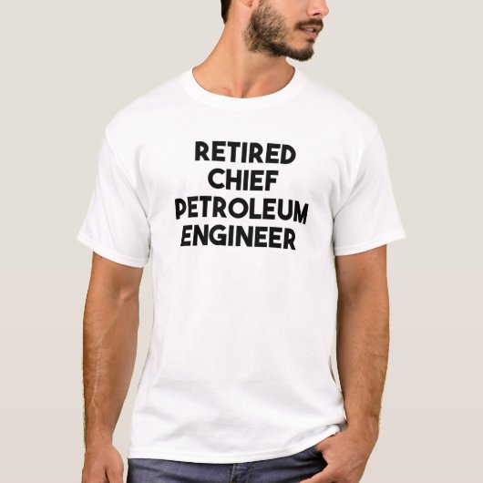 石油退職した主任技術者 Tシャツ (正面)