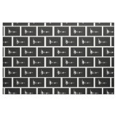 石油開発の装備のシルエット ファブリック (ファットクウォーター)