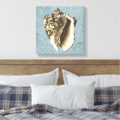 石洗浄コンチシェル キャンバスプリント (インサイチュ (寝室))