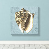 石洗浄コンチシェル キャンバスプリント (インサイチュ (ウッドフロア))