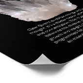 石澄ん石結晶の意味 ポスター (角)