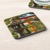 石灯篭と鳥居 コースター (左側)