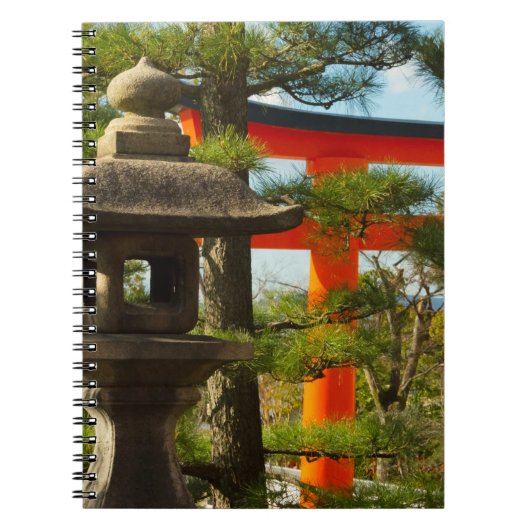 石灯籠と鳥居 ノートブック (正面)