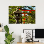 石灯籠と鳥居 ポスター (ホームオフィス)