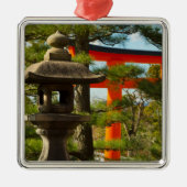 石灯籠と鳥居 メタルオーナメント (正面)