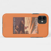 石灰がまの灯台ヴィンテージ旅行ポスター Case-Mate iPhoneケース (裏面(横))