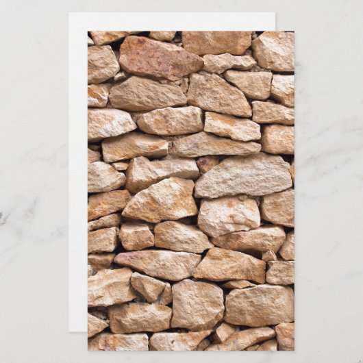 石灰岩の壁 便箋 (正面/裏面)