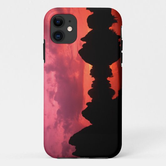 石灰岩の山々のサンセット時の美しい色彩 Case-Mate iPhoneケース (裏面)
