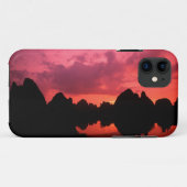 石灰岩の山々のサンセット時の美しい色彩 Case-Mate iPhoneケース (裏面(横))