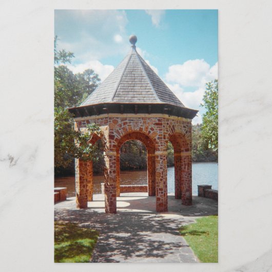 石灰岩ガゼボ静止型 便箋 (正面)