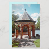 石灰岩ガゼボ静止型 便箋 (正面/裏面)