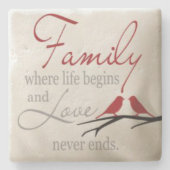 石灰岩コースター ストーンコースター (正面)