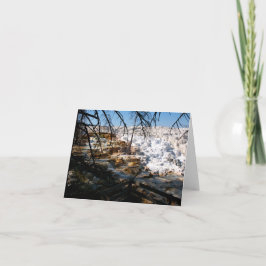 石灰岩テラスマンモスホット春イエローストーン ノートカード