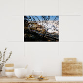 石灰岩テラスマンモスホット春イエローストーン ポスター (キッチン)