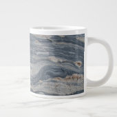 石灰岩ブディナージロックプリント ジャンボコーヒーマグカップ (右)