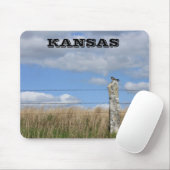 石灰岩ポストマウスパッドのカンザスホーク マウスパッド (マウス)