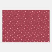 石炭いけな100%のリスト |クリスマス（赤と白） ラッピングペーパーシート (正面2)