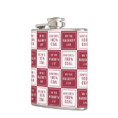 石炭いけな100%のリスト |赤と白のおもしろい休日 フラスク (左)