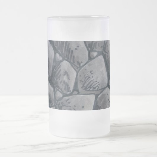 石炭すり付きマグカップの塊 フロストグラスビールジョッキ (中央)