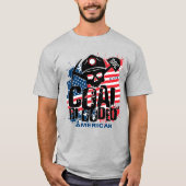 石炭に血を吸われたアメリカ人 Tシャツ (正面)
