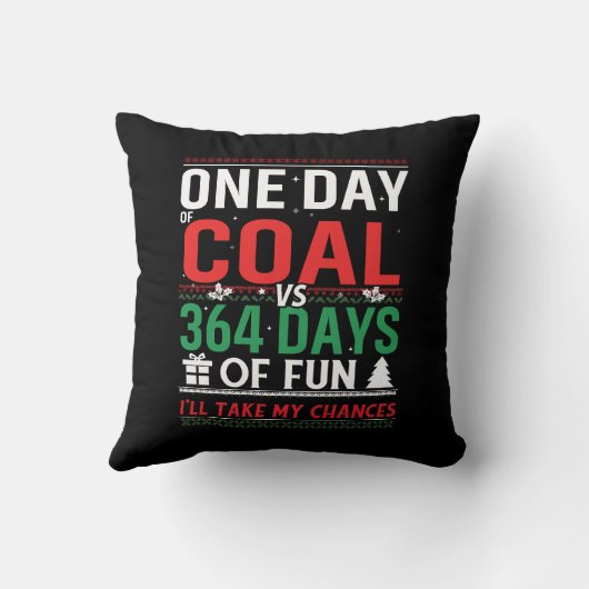 石炭の一日とおもしろいの364日 クッション (裏面)