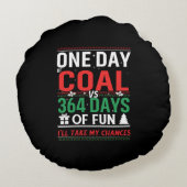 石炭の一日とおもしろいの364日 ラウンドクッション (裏面)