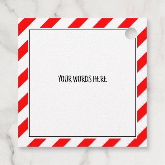 石炭の塊のおもしろいクリスマスの秘密ファンキーのサンタ フェイバータグ (裏面)