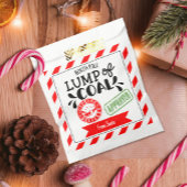 石炭の塊のおもしろいクリスマスパーティー秘密サンタ フェイバーバッグ