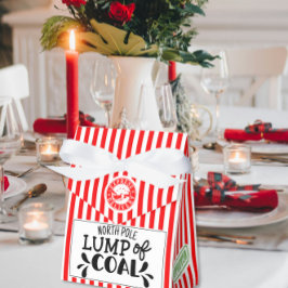 石炭の塊のおもしろいクリスマス秘密サンタパーティーファ フェイバーボックス