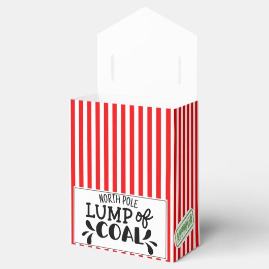 石炭の塊のおもしろいクリスマス秘密サンタパーティーファ フェイバーボックス (オープン)