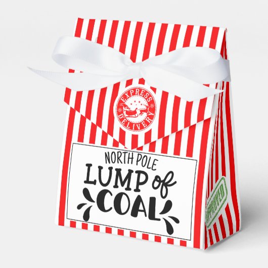 石炭の塊のおもしろいクリスマス秘密サンタパーティーファ フェイバーボックス (正面サイド)