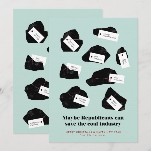 石炭の塊 シーズンカード (正面/裏面)