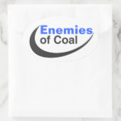 石炭の敵 楕円形シール (バッグ)