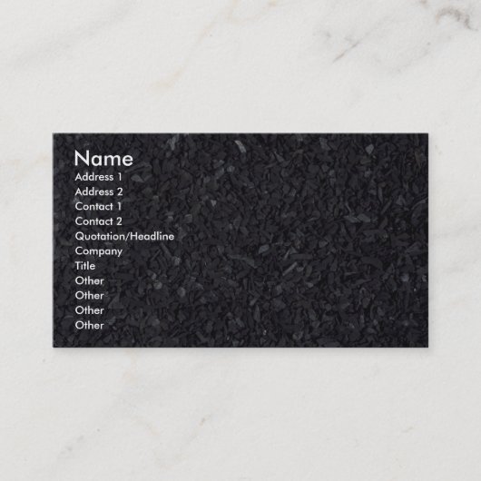 石炭の質 名刺 (正面)