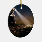 石炭は私達のライトを保ちます セラミックオーナメント (右)