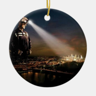 石炭は私達のライトを保ちます セラミックオーナメント