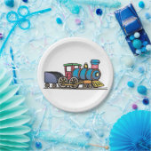 石炭を引き上げる列車 ペーパープレート (パーティー)